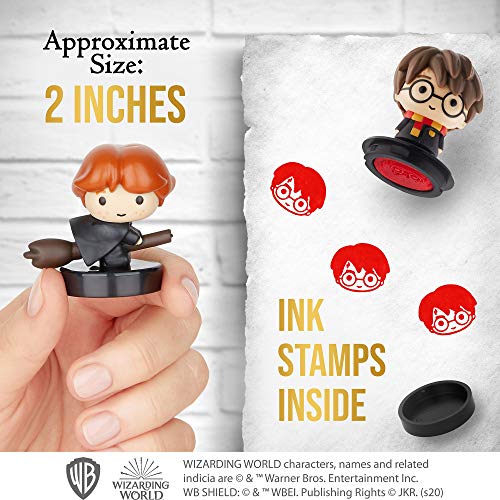 Self Inking Harry Potter Stampers - Set of 5- Harry Potter Accessories |  Mini Toy Figurines for a Harry Potter Party, Cake Topper, Collectibles, 2.5