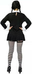 Wednesday Costume Cosplay for Halloween, Halloween Gown with Stripped Socks (S, M, L, XL)