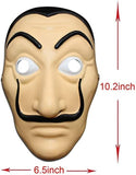 Salvator Dali Mask for Halloween, Cosplay, Money Bank Heist fun