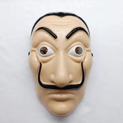 Salvator Dali Mask for Halloween, Cosplay, Money Bank Heist fun