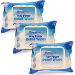 30 x Hygiene Key Hay Fever Wipes & Allergy Relief for Hand & Face (3 Pack)