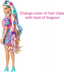 Barbie Totally Hair Star-Themed Doll, 8.5 inch Fantasy Hair, Dress, 15 Hair & Fashion Play Accessories (8 with Color Change Feature) for Kids 3 Years Old & Up, HCM88