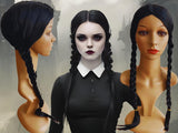 Scary Family Addams Wigs for Girls, Halloween, and Cosplay
