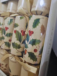 10 x 14 inch Robin and Holly themed Christmas Crackers