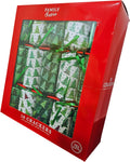 10 x 12 inches Crackers | Deluxe Green and White Tree Themed Christmas Crackers with Fun Gifts