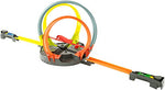 Hot Wheels FDF26 Roto Revolution Motorized Loops and Tracks, Connectable Track Set with 2 Diecast and Mini Toy Cars