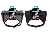 Padded Reflective Harness for Medium and Large Dogs (2 colours)| Reflective Chest Harness Dog M/L| Cushioned Dog Harness with Reflective Stitching and no-Choke Design (Black, Medium)