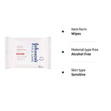Johnson's Face Care Makeup Be Gone Refreshing Wipes (25) - Pack of 6
