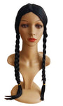 Wednesday Addams Wig| Great for Wednesday Addams Costume or Wednesday Addams Halloween Costume| Addams Scary Family| Halloween Black Wigs for Women | Halloween Outfits Women | Halloween Costumes Women