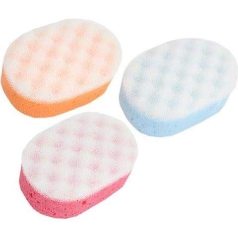 Exfoliating Bath Sponge For Adults and Kids – Pack of 12 Massage Sponges for Men and Women