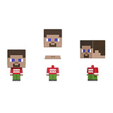 Minecraft Mob Head Minis Advent Calendar Featuring Pixelated Video-Game Character Figures with Giant Heads, Collectible Toy Gift for Fans Ages 6 Years & Older