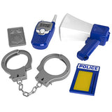 HTI Smart Police Case Accessory Set | Toy Emergency Police Accessories Kit with Police Handcuffs, Police Walkie-talkie, Police Megaphone Kids Police Costume Accessories Police Kit Bag for Boys & Girls