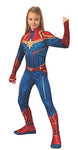Rubie's Official Captain Marvel Hero Suit, Childs Costume, Large Age 8-10 Years
