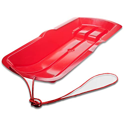 Bob Kat Snow Sled Sledge - Deluxe Heavy Duty Snow Sleigh For Children and Adults for Winter Games
