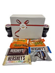 Fleur Foods American Chocolate Hamper with Red Wine – Exquisite Present Box for Anniversaries and Special Occasions
