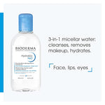 Bioderma Hydrabio H2O Moisturizing Make-up Removing Micellar Solution- 250ML