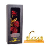 Mothers Day Rose Gifts for Mum  (24k Gold Galaxy Rose, Artificial Forever Rose Flower with Cute Teddy)