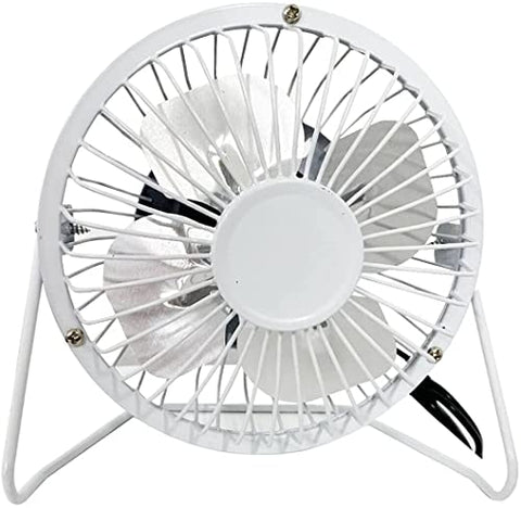 Sly Sippy 4" Quiet Mini Desktop Office Fan with USB for Home, Office, or Outdoors