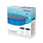 Bestway 58036-19 Flowclear Swimming Pool Cover for Steel Pro Max Round Pools, 10 ft, Black