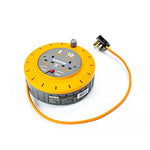 Status 10 A 2 Socket Cassette Reel with Thermal Out,Orange,10 metres