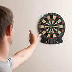 Toyrific Children’s Electronic Dartboard with LED Digital Score Display and Plastic Tip Darts , Beige