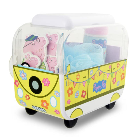 Peppa Pig Campervan Bath Gift Set| Peppa Pig Bath Toys| Children’s Gift Set – Bath Toy with Fruity Fun Fragrance, Suitable for Sensitive Skin| Peppa Pig Figures, Shower Gel, and Bath Stickers