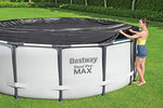 Bestway 58036-19 Flowclear Swimming Pool Cover for Steel Pro Max Round Pools, 10 ft, Black