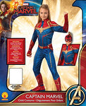 Rubie's Official Captain Marvel Hero Suit, Childs Costume, Large Age 8-10 Years