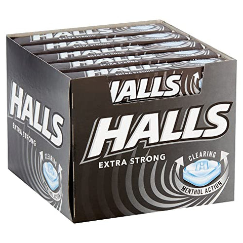 Halls Mentho-Lyptus Extra Strong Throat Lozenges Stick 33.5 g (Pack of 20)
