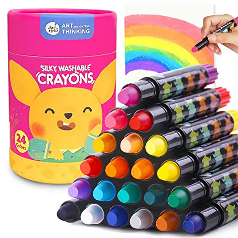 Silky Washable Crayon -Baby Roo 24 Colors (Explosion Line)
