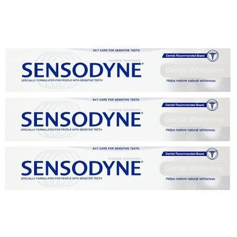Sensodyne Gentle Whitening Toothpaste 75ml - Pack of 3
