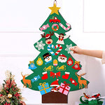 Sly Sippy 3D Felt Christmas Tree Set| DIY Christmas Tree with Lots of Felt Christmas Tree Decorations| 30 Pcs Glitter Ornaments| DIY Christmas Tree for Kids Xmas Gifts| Wall Hanging Decorations