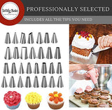 Swirly Bake Cake Decorating 100 Piece Set. Piping Tips, Cake Turntable, Piping Bags, Spatulas, Cupcake Mould, Cake Slicer, Whisk, Measuring Spoons. E-Book Included.