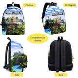 Wanziee Playground Mine Game Craft Inspired Children's Backpack Rucksack Schoolbag Holiday Bag with Matching Pencil Case
