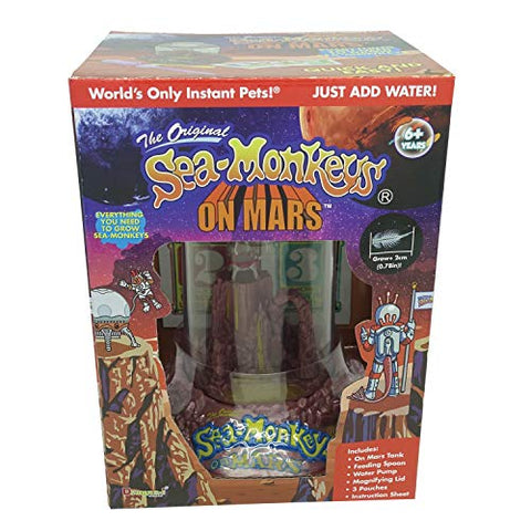 The Original Sea Monkeys - On Mars - Grow Your Own Pets Science Kit- Includes Eggs, Food, and Water Purifier