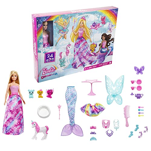 Barbie Dreamtopia Calendar with Barbie Doll & 24 Surprises Incl – Doxa Products