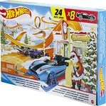 Hot Wheels 2023 Advent Calendar with 24 Surprises (8 1:64 Scale Vehicles & Other Cool Accessories) | GTD78